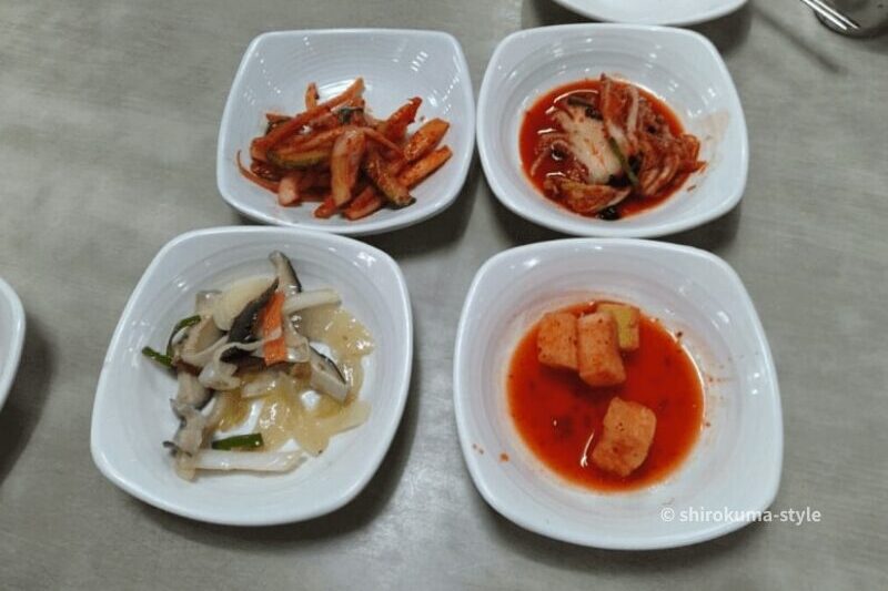 南大門　パンチャン4皿